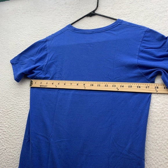 Dr. Who Graphic T-Shirt Mens Small S Tardis The Doctor YOLO BBC TV SciFi Blue - Picture 5 of 7